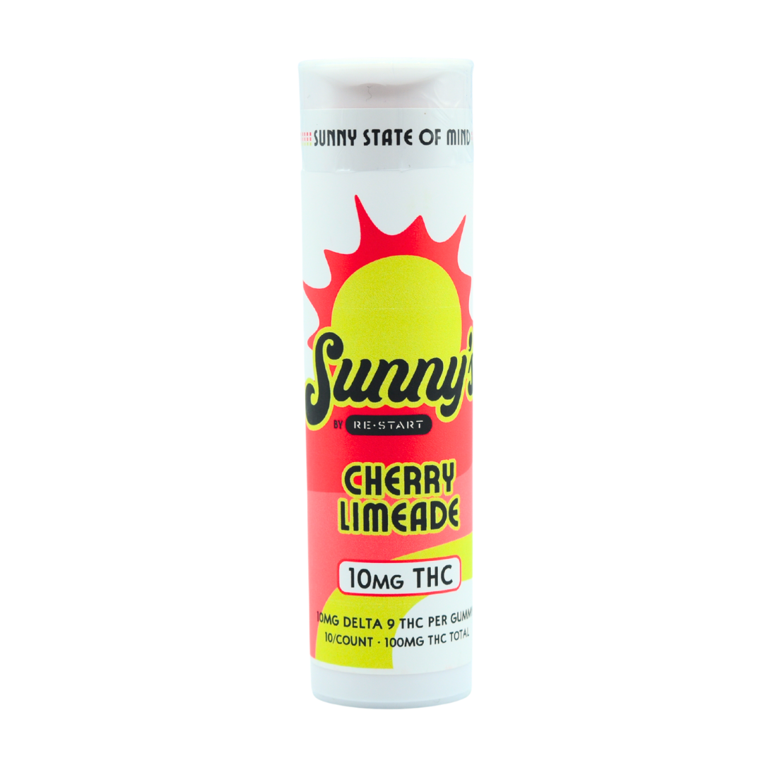 Sunny’s Delta 9 THC 10MG Gummies Cherry Limeade / 10-count